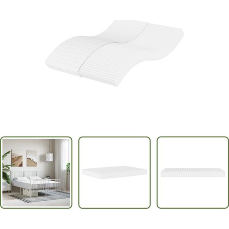Weiß - Schaumstoffmatratze Weiß 140x190 cm Härtegrad H2 H3 (1/5)