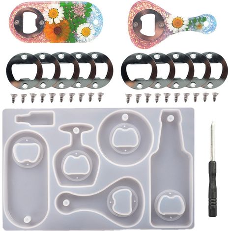 Ensemble de moules à ouvre-bouteilles en résine, idéal pour fabriquer le vôtre, un accessoire fonctionnel pour la maison et la cuisine.-AquaForge (1/5)