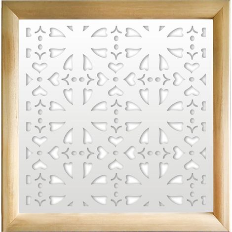 SHAPE - Modules décoratifs en bois et PVC - Couleur : blanc - Dimension : 48x48 cm