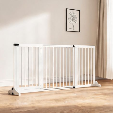 Barrière pour animaux réglable de 113 à 166 cm 166 x 36 x 71 cm (1/5)