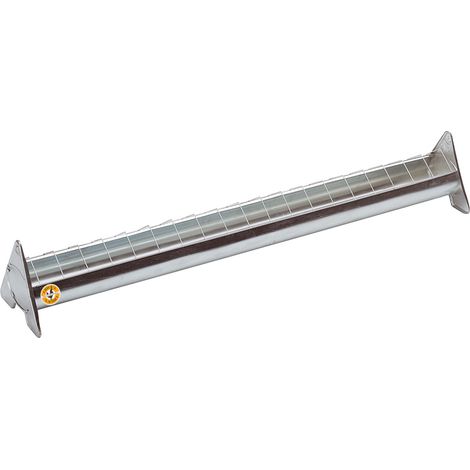 Mangeoire en acier galvanisé à grille mobile 100 cm pour 15 poulets (1/3)