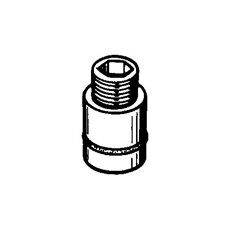Raccord fileté GS 1/2" avec joint torique