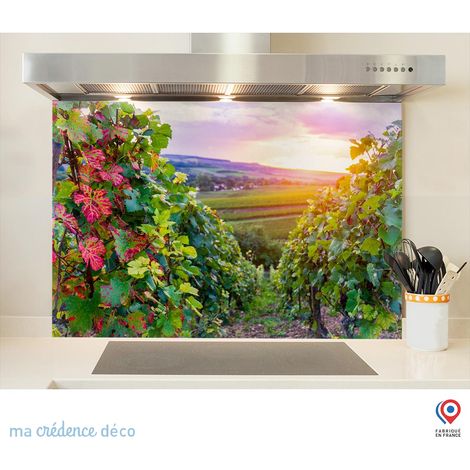 Fond de hotte : Vignobles - Alu composite - 70 cm - 60 cm (1/5)