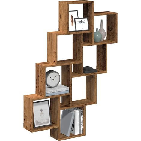 Würfelregal Altholz-Optik 90x15x119,5 cm Holzwerkstoff