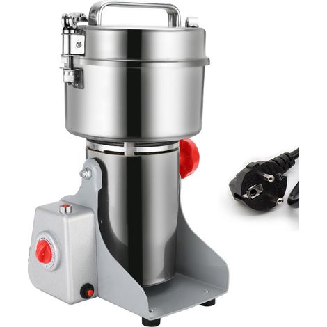 2500D Moulin à épices électrique 800 g 34 x 14.5 cm 3400 W numérique Moulin à épices électrique professionnel Broyeur à épices
