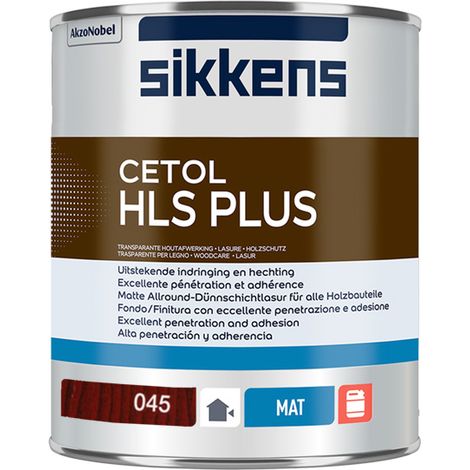 Sikkens 5085965 Cetol HLS Plus Translucent Woodstain Mahogany 1 litre SIKCHLSPM1L
