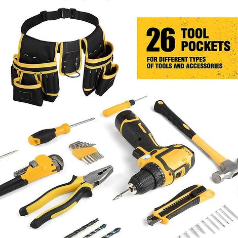 Sacoche de ceinture pour électricien en tissu Oxford imperméable (voir photo) (1/5)