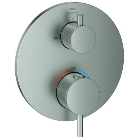 Grohe Atrio Miscelatore termostatico vasca-doccia a 2 vie con deviatore Cromo spazzolato, 24359DC0 (1/2)