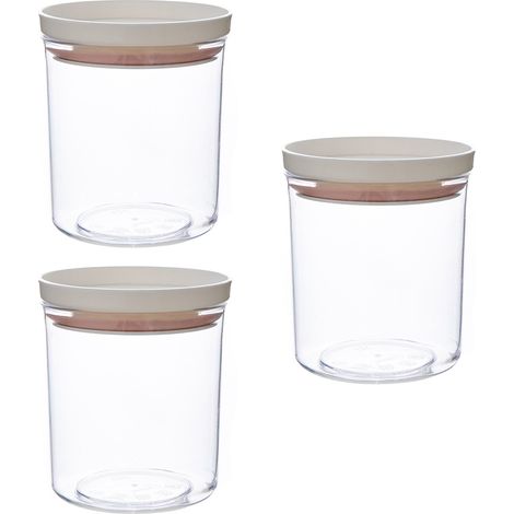 Boîtes de conservation alimentaire, bocaux en verre empilables (1/5)