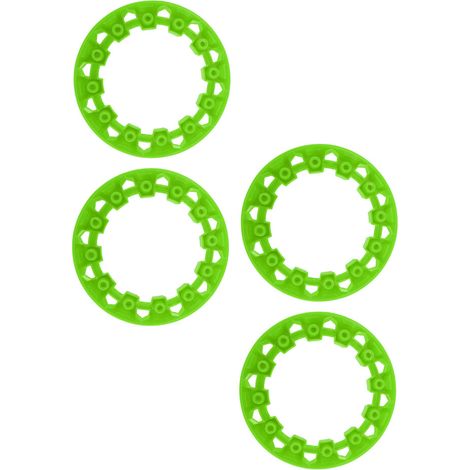 Protezioni in plastica per cerchi da 4 pollici per ATV, colore verde.