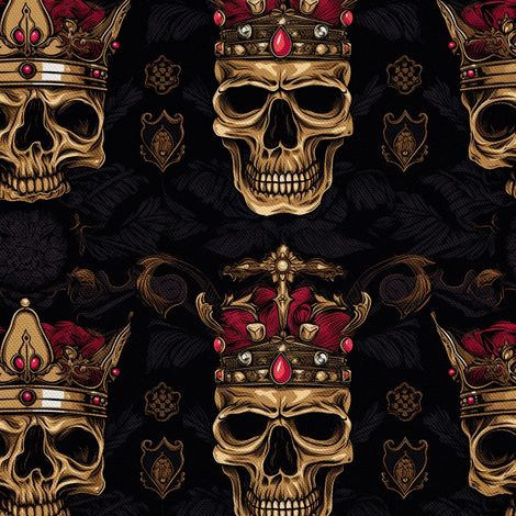 Tela decorativa para exteriores Oxford - Motivo de calavera I DX5003 (1/5)