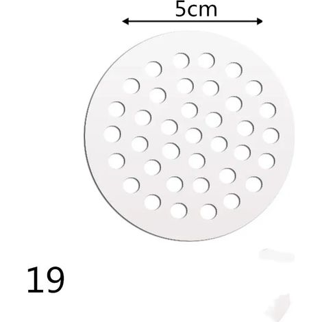 (19-5cm)1Pc Round 304 Stainless Steel Sink Strainer Drains Cover Hair Filter Kitchen Bathroom Balcony Toilet Sewer Isolation Net (1/4)