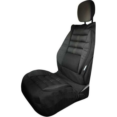 Couvre-siege - KINE TRAVEL - Confort intégral - Noir - Compatible airbags - Mousse haute qualité (1/3)