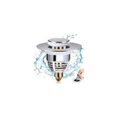 Tapón de desagüe universal para fregadero, tapón emergente con 2 juntas para bañera, cocina, lavabo (orificio de desagüe de 3242 mm), tapón de fregadero