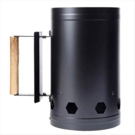 Seau D'Allumage Rapide au Charbon de Bois Poêle en Acier Inoxydable Accessoires pour Outils de Barbecue Allumeur de Barbecue de (1/5)