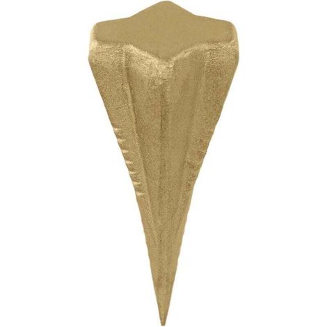 Coin de fendage diamanté, fendeur de bûches robuste en acier à 4 voies pour l'abattage et le fendage du bois - Or, 3,5 lb (1/4)