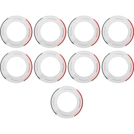 10 Pièces Anneaux de Protection pour Appareil à Cire - Colliers Anti-Fuites et Anti-Salissures pour Réchauffeur à Cire - Accessoire de Nettoyage et Protection (1/5)