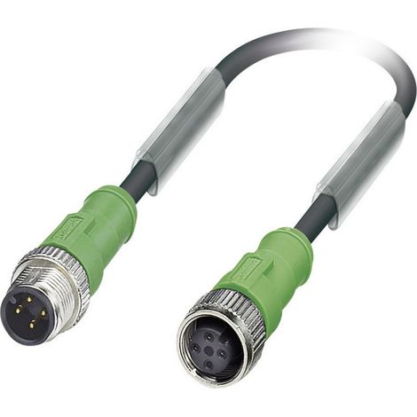 Phoenix Contact 1668357 Sensor-/Aktor-Steckverbinder, konfektioniert M12 Stecker, gerade, Buchse, ge