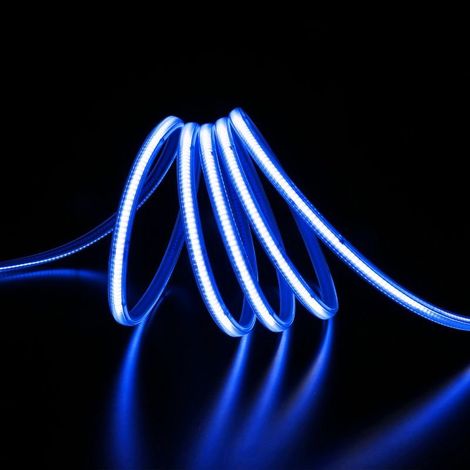 Ruban LED COB 50M AC 296 LED/m 220V 10W/m IP65 - Bleu - Bleu - SILAMP (1/2)