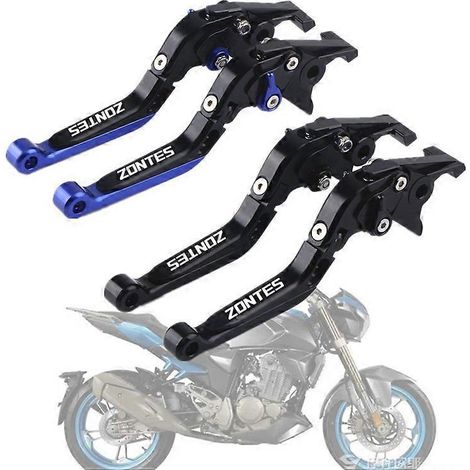 Compatible avec les modèles Shengshi Ghost ZT250R/S/ZT310R/X/V/T : Patin antidérapant de rechange pour klaxon de frein et embrayage (accessoires de tige de commande) – Bleu (1/5)