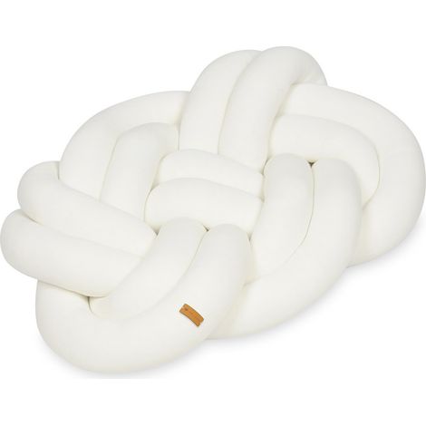 Coussin noeud - coussin noeud - coussin déco - coussin déco - 50x40cm - crème (1/4)