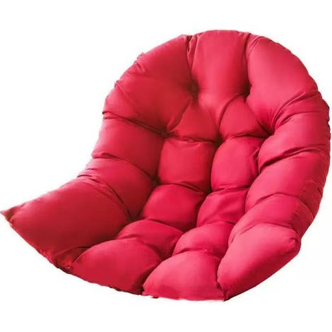 Coussins de jardin pour chaise suspendue panier Burgundy Tapis Chaise Déhoussable Grand Confort (1/5)