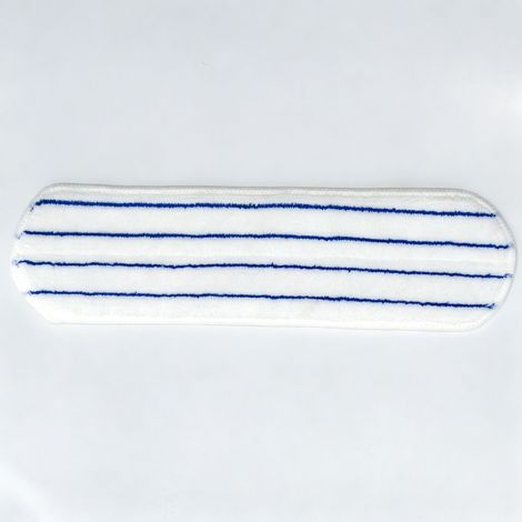 Set aus 3 Mikrofaseraustauschköpfen für Dampfwischer, kompatibel mit O-Cedar und Vileda H2Pro, rundes Modell mit feinen blauen Streifen-lsw (1/2)