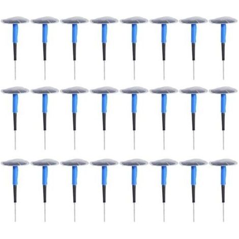24 pièces voiture moto universel Tubeless pneu crevaison réparation champignon bouchon Patch gomme (1) (1/5)