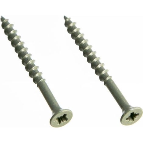 One Stop DIY Lot de 1000 vis de terrasse à tête cruciforme Pozi résistante aux intempéries 4,5 x 50 mm