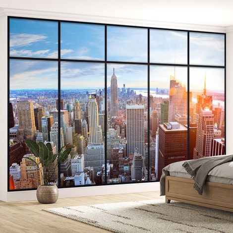 Papier peint panoramique Trompe l'oeil Verrière - New york - 130 cm x 82 cm (1/5)