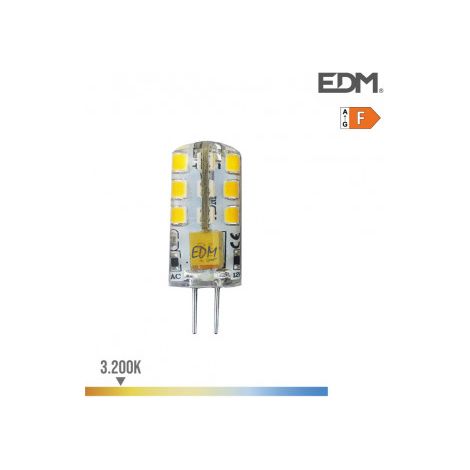 AMPOULE SILICONE BI-PIN LED G4 12V 2W 180lm 3200K LUMIÈRE CHAUDE Ø1x3,7cm