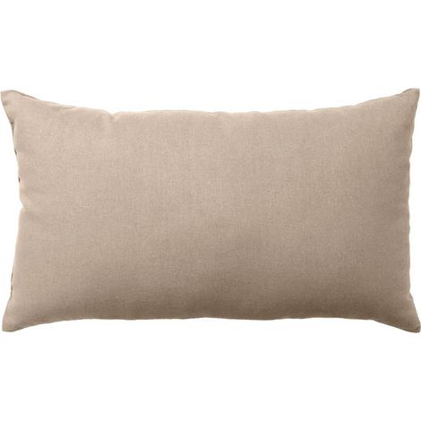 Coussin Déco Uni "Panama" 30x50cm Naturel (1/2)