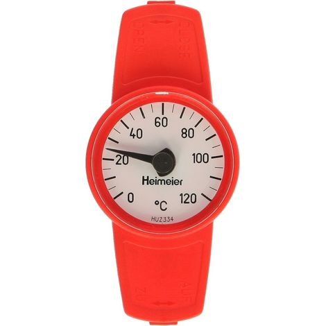 IMI Heimeier Thermometer für Globo H, P, P-S zum Nachrüsten bei DN 10 bis DN 32, Rot