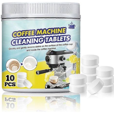 Comprimés nettoyants pour machine à café, comprimés effervescents, nettoyant multi-usages (1/4)