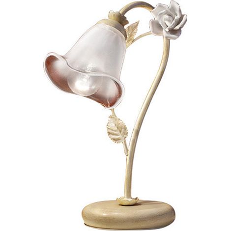 Lumetto Classico Siena Metallo E Ceramica Nero Sfumato Oro Lucido 1 Luce E14 (1/5)
