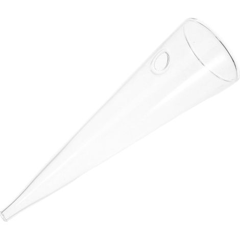 Vase Mural en Verre Transparent de Cône Rond, Design Moderne Minimaliste, pour Plantes Hydroponiques et Fleurs, Facile d'entretien pour Décoration Intérieure (1/5)