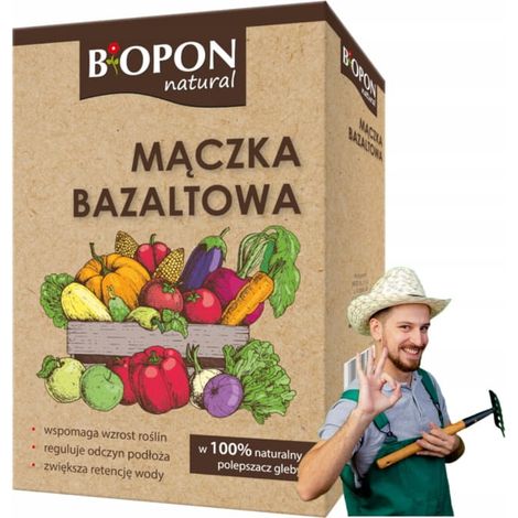 Farina di basalto 1,2 kg Ammendante naturale del terreno