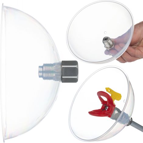 Protezione Antispruzzo per Pistola Verniciatura – Materiale Resistente, Montaggio Facile  Compatibile con Pistole Verniciatura 7/8"