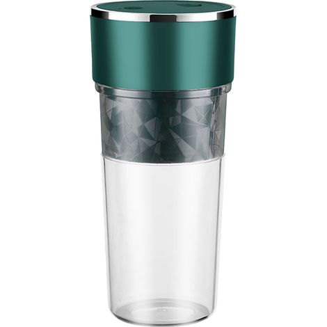Bol mélangeur portable pour smoothies et milkshakes, mixeur à fruits et légumes, mini-bol mélangeur rechargeable USB, lavable, capacité 400 ml. (1/2)