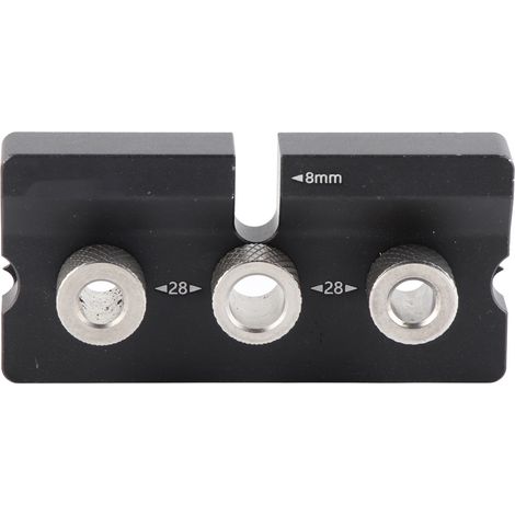 Gabarit de perçage pour tourillons en bois 3 en 1 : outil de positionnement, poinçon et ouvre-trous – outils de menuiserie noirs (1/5)