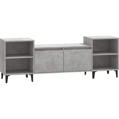 Maison Exclusive - TV-Schrank Betongrau 160x35x55 cm Holzwerkstof (1/5)