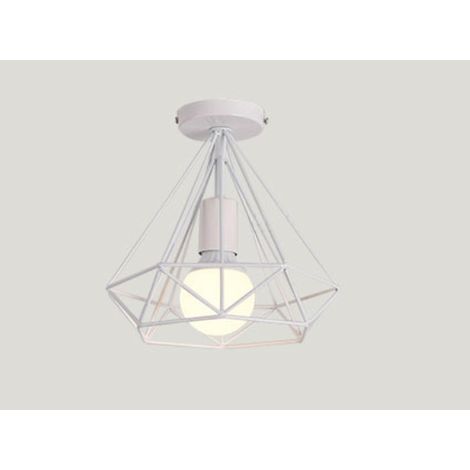 Plafonnier Rétro Plafonnier Industriel Vent Lampe Rétro Diamant Pendentif Lumière Éclairage Intérieur Cuisine Salon SallL113 (1/3)