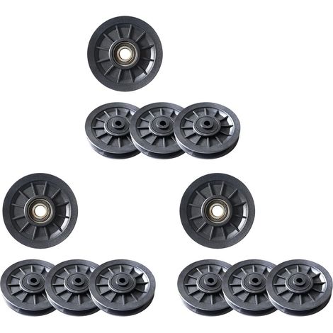 12 PièCes SéRies Universel 105Mm DiamèTre Anti-Usure Roulement Poulie Roue Câble Salle de Gym ÉQuipement de Remise en Forme Partie (1/5)
