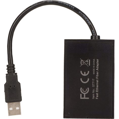 Adaptateur Ethernet 100M Haute Vitesse Port USB 2.0 avec Port Optique SFP Unique pour PC de Bureau, Mode Économie d'Énergie (1/5)