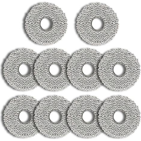 Lot de 10 pièces patins de lavage pour Roborock Q Revo/Qrevo Maxv/Qrevo Pro/Qrevo S pièces d’aspirateur lavable Microfiber chiffon de lavage (1/5)