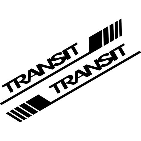 (Orange brillant - Pour TRANSIT) Compatible avec les accessoires Ford Transit - Autocollant latéral de portière (1/5)