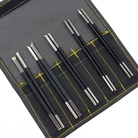 De En Acier À Haute Teneur En Carbone 10 Pièces Outils De Gravure Kit D'outils De Facile À Utiliser Magasin Pour Débutants Professionnels (1/4)