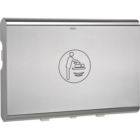 KWC AR Wickeltisch, CAMBRINO, PP weiß, Front  Edst., klappbar, offen 860x480x570 mm