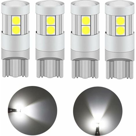 T10 Ampoule LED 5W, 12V 24V Blanc 6000K, Avec Projecteur Objectif (4 pcs)-LIAIKI (1/5)
