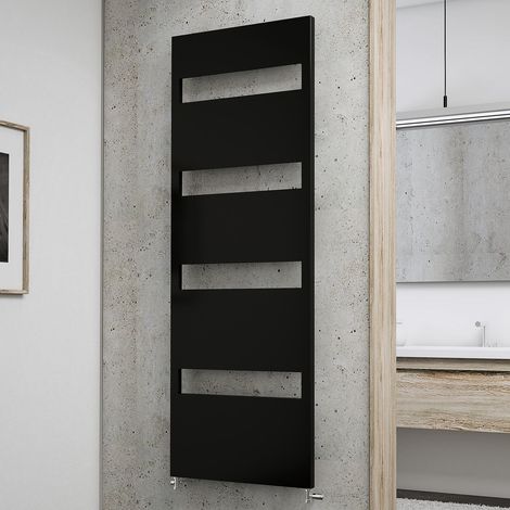 Schulte Designheizkörper Turin, Standardanschluss rechts/links, Anthrazit, Größe 170x60 cm